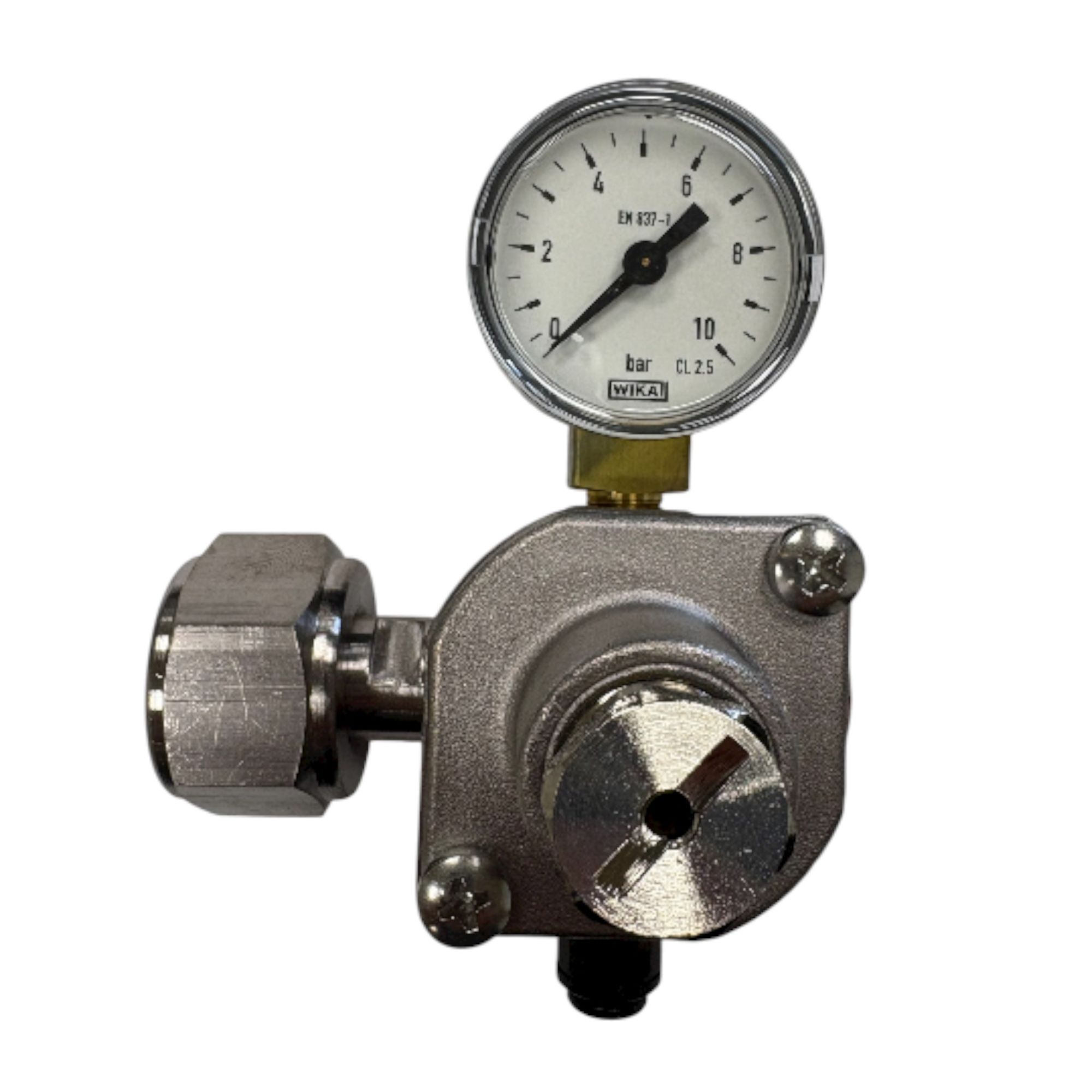 CO2 Trykregulator til 4 & 6 Kg. Flasker CO2 Trykregulator til 4 & 6 Kg. Flasker med manometer - Billede 1