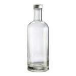 GLASFLASKE (75 cl.) med låg